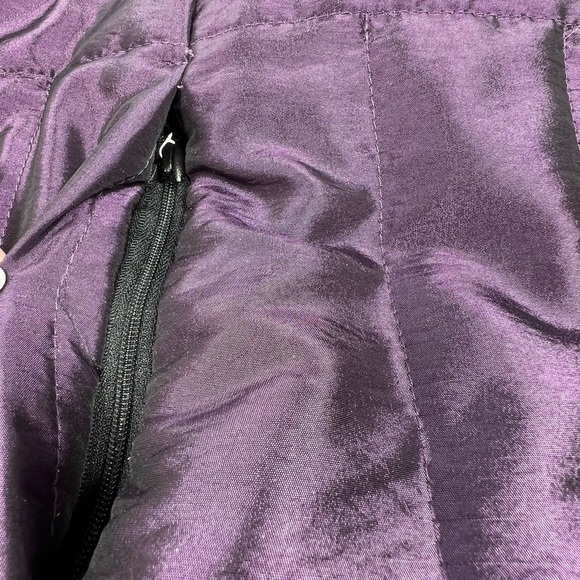 RELATIVITY Quilted Iridescent Purple Puffer Vest Front Zip Women's Size 2X - Picture 12 of 16